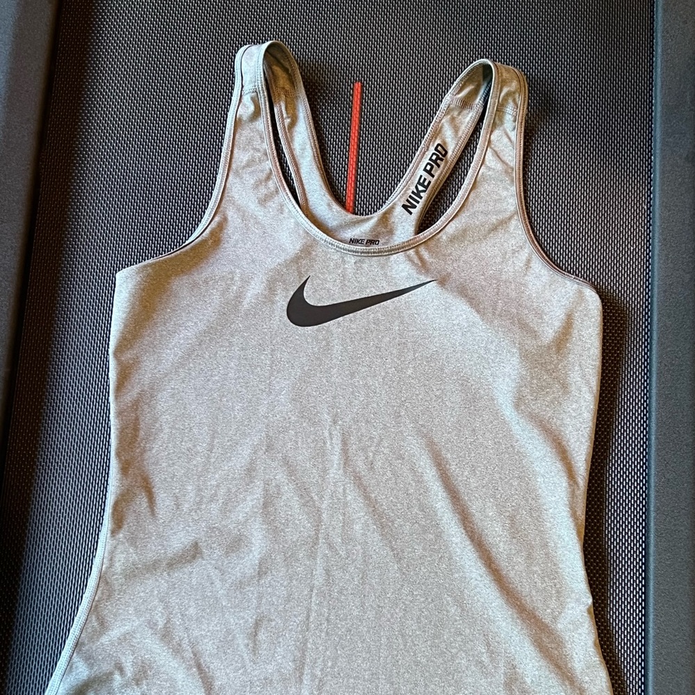 Grey Nike workout tank.  Size medium.